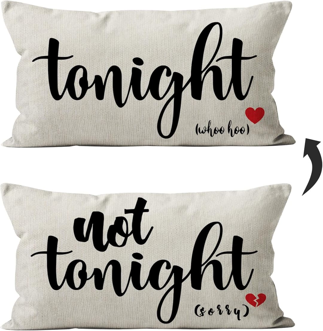 Funny Dual-Sided Bridal Shower Throw Pillow Cover 12x20