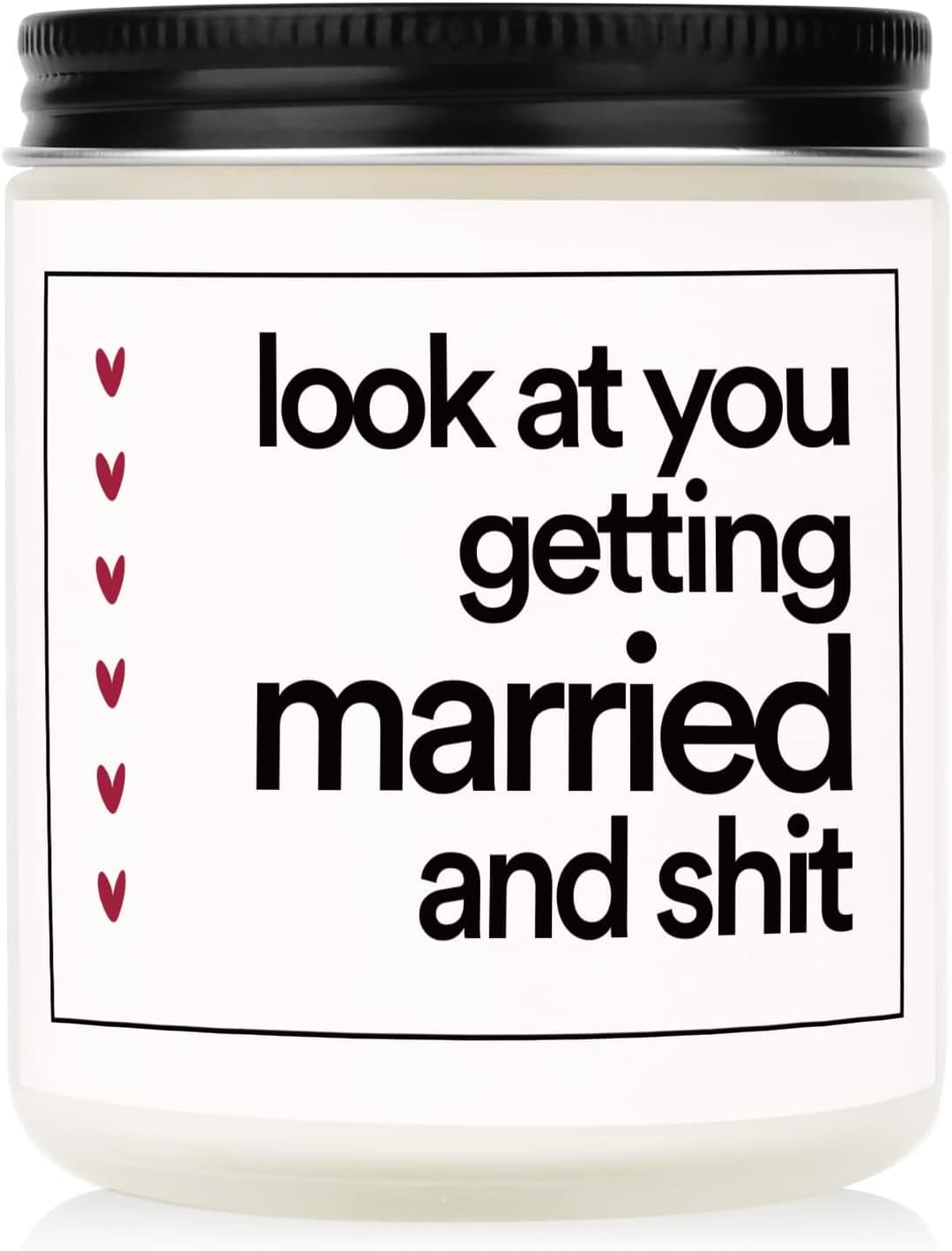 Funny Lavender Scented Soy Wax Candle for Bride & Couples