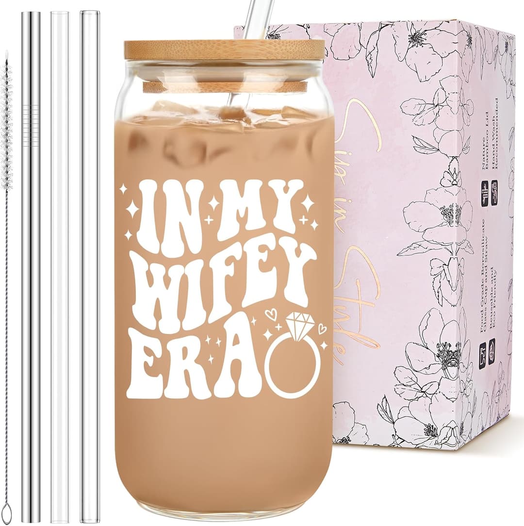 In My Wifey Era Glass Tumbler Bridal Gift Set